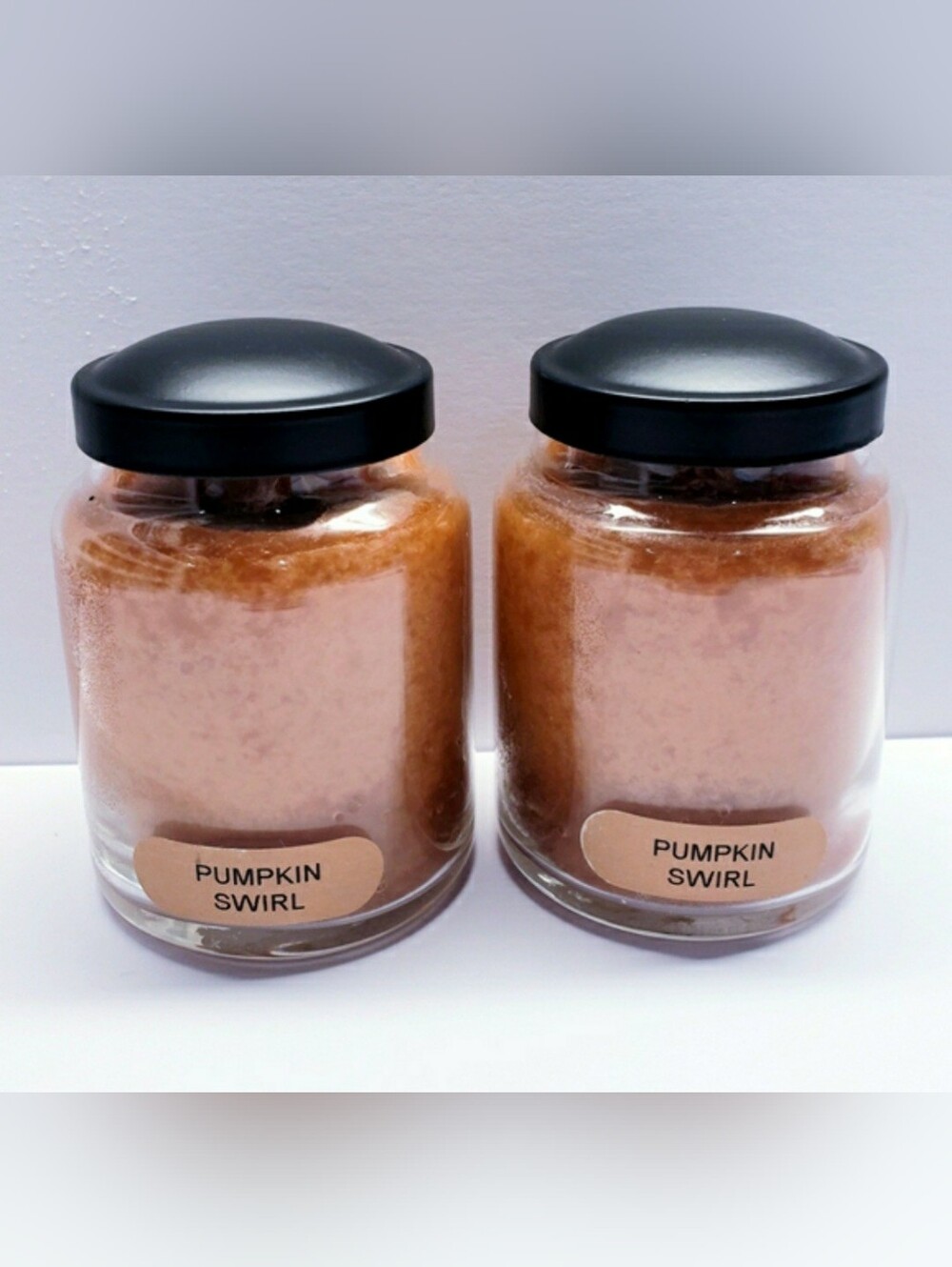 PUMPKIN SWIRL - A Cheerful Giver Baby Jar Single Wick Candle, 6 oz (2 pcs)